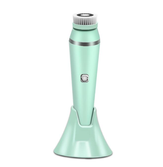 4 In 1 New Silicone Facial Cleansing Instrument Waterproof And Rechargeable Facial Cleansing Brush Pore Cleaner