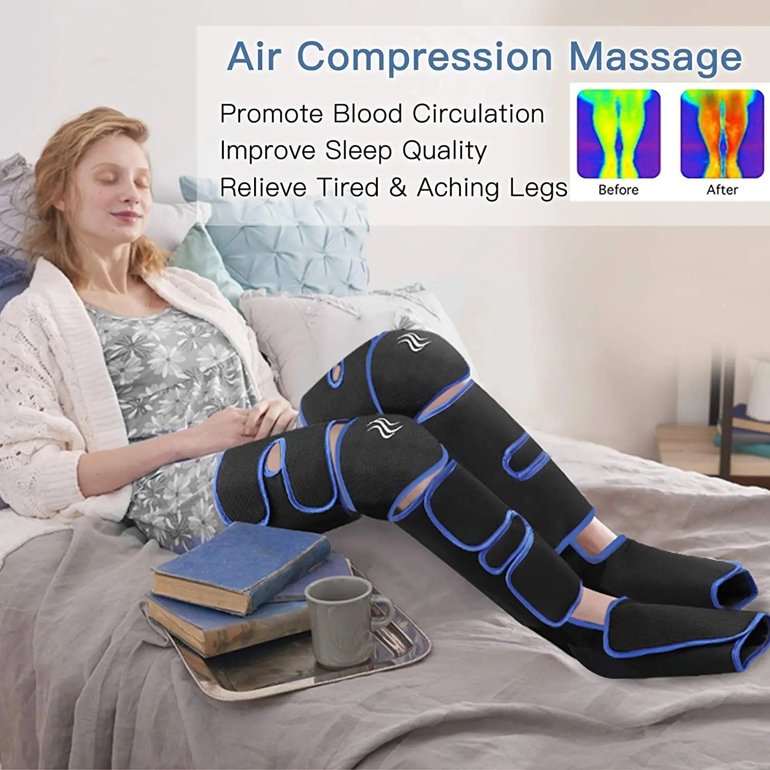 Electric Heated Muscle Relax Pain Relief foot knee calf
