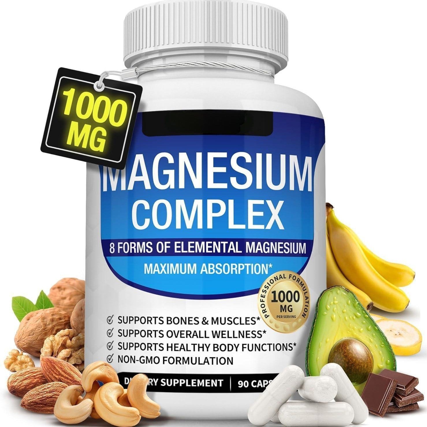 Glycine Magnesium Capsules 90Pills OEM